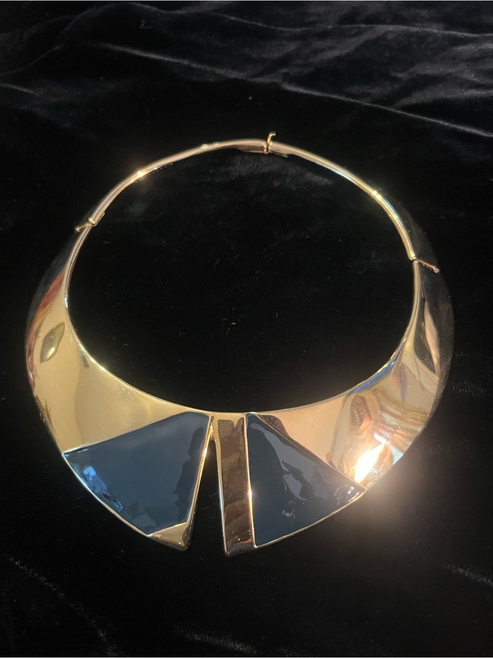 Vintage : Alexis Kirk Mod Collar Necklace-
Period: 1970s ,Dimensions: 6”x6 ½
